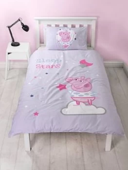 Peppa Pig Sleepy Single Duvet Cover Set