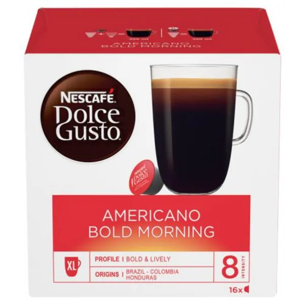 Nescafe Dolce Gusto Americano Bold Morning Coffee 16 Pods