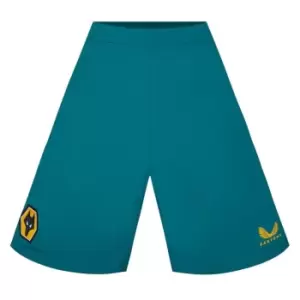 Castore Wolverhampton Wanderers Away Shorts 2022 2023 Adults - Blue