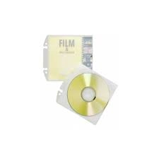 Durable CD/DVD punched pocket 1 CD/DVD/Bluray PP Transparent 10 pcs 522319