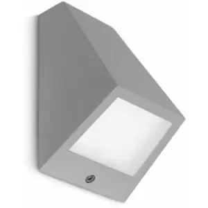 Wall light 3W Angle, aluminum and polycarbonate, gray