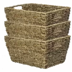 Natural Seagrass Storage Basket - Set of 3 M&W - Natural