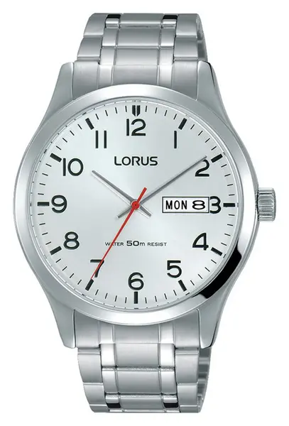 Lorus Lorus Mens Silver Stainless Steel Bracelet Watch