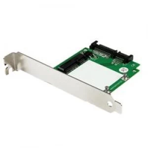 StarTech.com SATA to mSATA SSD Adapter w/ Full and Low Profile Brackets SATA to Mini SATA