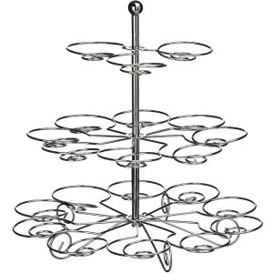 Premier Housewares 3-Tier Chrome Cake Stand