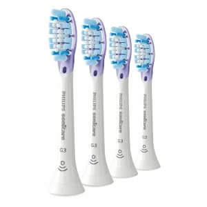 Philips HX9054/17 G3 Premium Gum Care Standard Sonic Toothbrush Heads 4 Pack- White