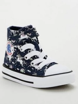 Converse Chuck Taylor All Star Unicorns Hi Tops - Navy, Size 4