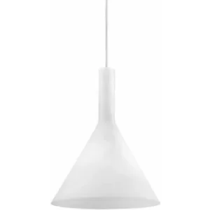 COCKTAIL white pendant lamp 1 bulb Diameter 9 Cm