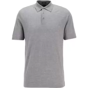 Boss Boss T-Peterson Polo Shirt Mens - Silver