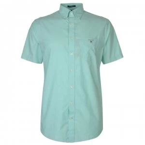 Gant Gant Short Sleeve Pop Colour Shirt Mens - Green 355