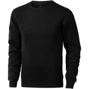 Elevate Mens Surrey Crew Neck Sweater (XXS) (Solid Black)