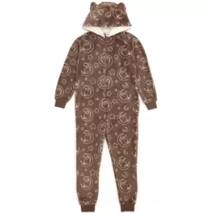 Pusheen Girls Moon & Stars Jumpsuit (9-10 Years) (Brown)