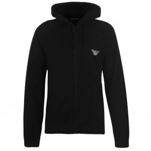 Emporio Armani Eagle Zip Through Hoodie Black Size L Men