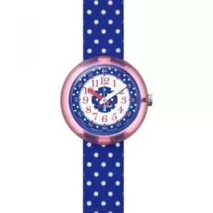 Childrens Flik Flak Blue Crumble Watch