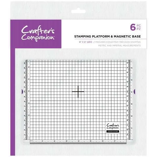 Crafter's Companion 8" x 8" Stamping Platform with Magnetic Base