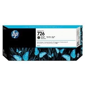 HP 726 Matte Black Ink Cartridge 300ml