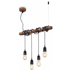 Corten ELECTRIC pendant light 4 bulbs