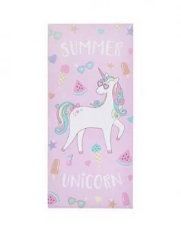 Catherine Lansfield Unicorn Beach Towel