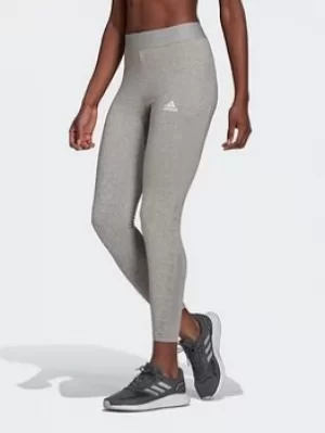 adidas Aeroready Designed 2 Move Cotton Touch 7/8 Leggings, Grey, Size XL, Women