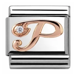 Nomination CLASSIC Rose Gold Letter P Charm 430310/16