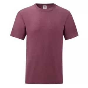 Fruit Of The Loom Mens Valueweight Short Sleeve T-Shirt (2XL) (Heather Burgundy)