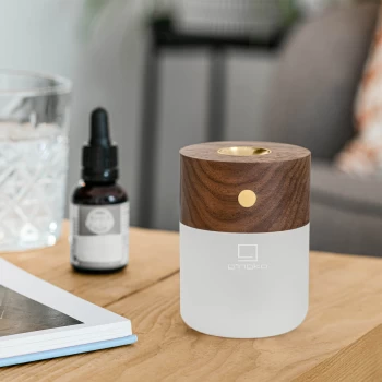 Gingko Smart Diffuser Lamp - Walnut