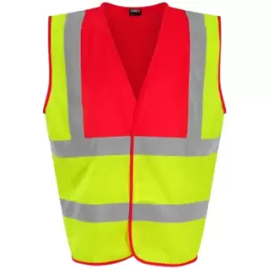 PRO RTX High Visibility Unisex Waistcoat (3XL) (Yellow/Pink)