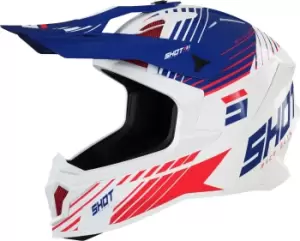 Shot Lite Fury Motocross Helmet, red-blue, Size L, red-blue, Size L