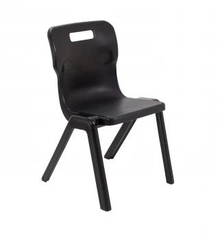 Titan One Piece Chair Size 5 - 430mm Seat Height - Black