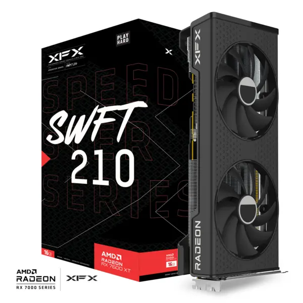 XFX SPEEDSTER SWFT210 RADEON RX 7600 XT CORE Gaming 16GB GRRD6 Graphics Card