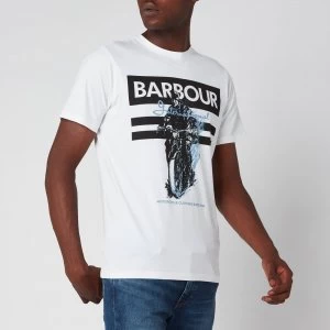 Barbour International Mens Heritage T-Shirt - White - L