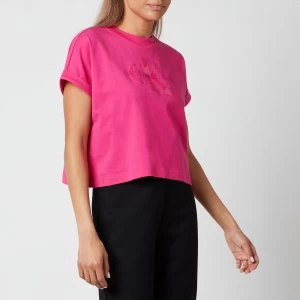 Calvin Klein Jeans Womens Tonal Monogram T-Shirt - Party Pink - M