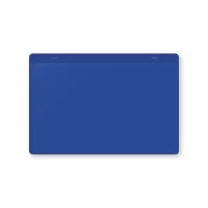 Document pouches, self adhesive, A5 landscape, pack of 10, blue