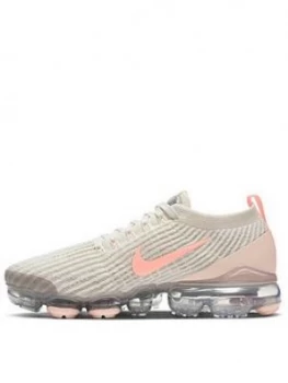 Nike Air VaporMax Flyknit 3 - Cream/White, Size 3, Women