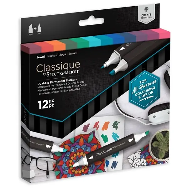 Spectrum Noir Classique Create Marker Pen Set Jewel Set of 12