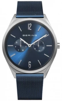 Bering Ultra Slim Blue Steel Mesh Strap Blue Dial 17140- Watch