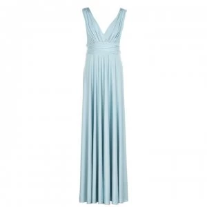 Biba Deep V Maxi Dress - Mint