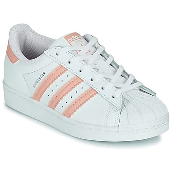 adidas SUPERSTAR C Girls Childrens Shoes (Trainers) in White