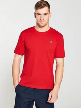 Lacoste Sport Classic Logo T-Shirt - Red, Size 7, Men