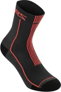 Alpinestars Summer 15 Socks, black-red, Size L, black-red, Size L