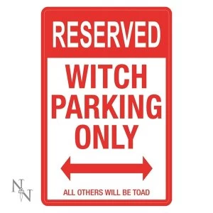 Witch Parking Sign