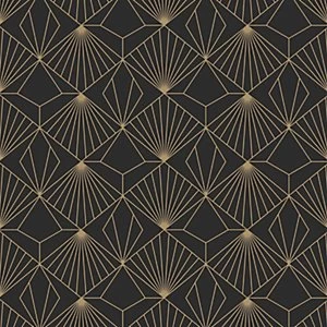 Sublime Diamond Wallpaper Black - 10m