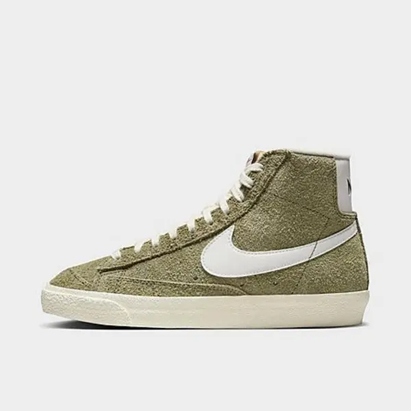 Nike Womens Blazer Mid 77 Trainers Medium Olive Sail Coconut Milk Black, 3