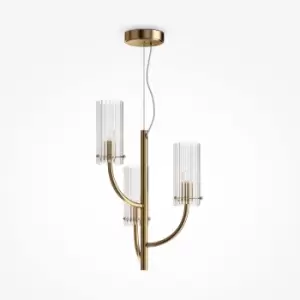 Maytoni Arco Classic 3 Light Multi Arm Pendant Ceiling Light Brass G9