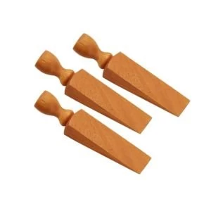 BQ Wood Door Wedges Pack of 3