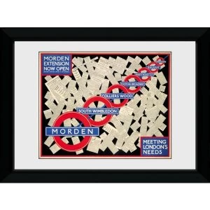 Transport For London Mordent Extension Framed Collector Print