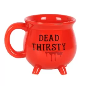 Dead Thirsty Ceramic Red Cauldron Mug