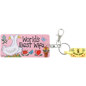 Pack of 6 Worlds Best Wife Key Rings