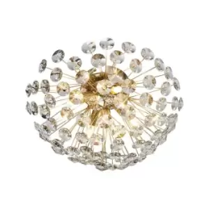 Luminosa Salisbury Wall Lamp, Ceiling Lamp 4 Light G9 French Gold, Crystal