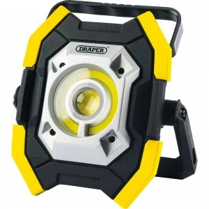 Draper Twin Cob LED Rechargeable Worklight Yellow